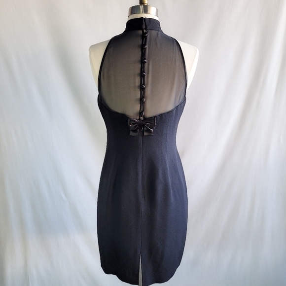 Donna Ricco New York Sleeveless Black Dress Women's Petite 6 - Picture 3 of 11